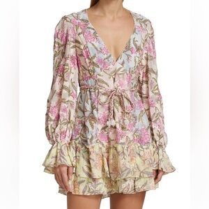 Hemant & Nandita Asia Floral Print Dresss